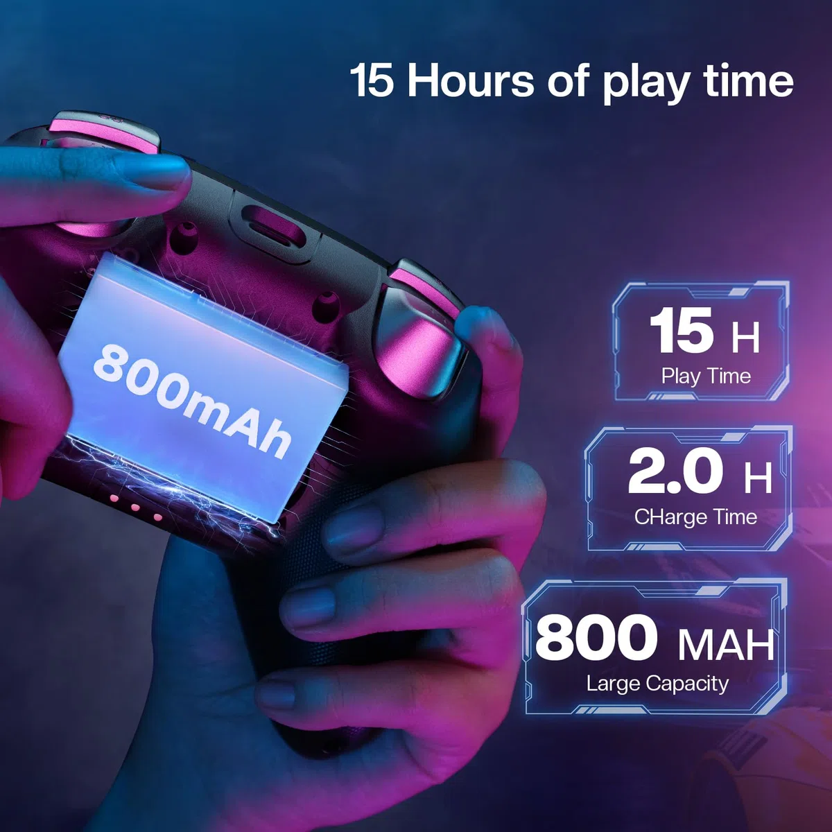 Controller Gaming per PC/Switch con Base di Ricarica, 1000Hz, Hall Joystick, 2.4GHz/BT/Cavo, 800mAh