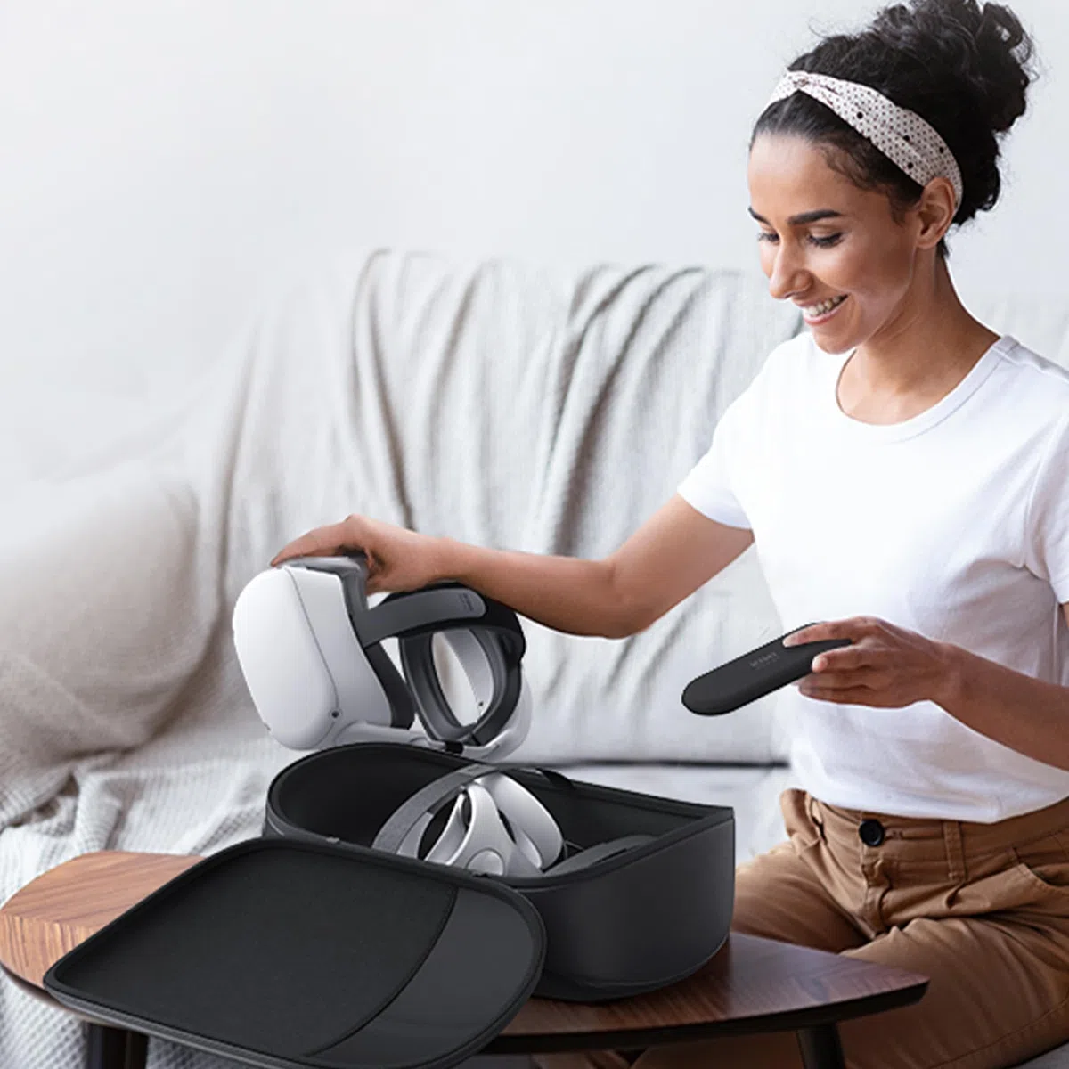 Custodia KIWI design Compatibile con Quest 2, Guscio Rigido in PC per Viaggi