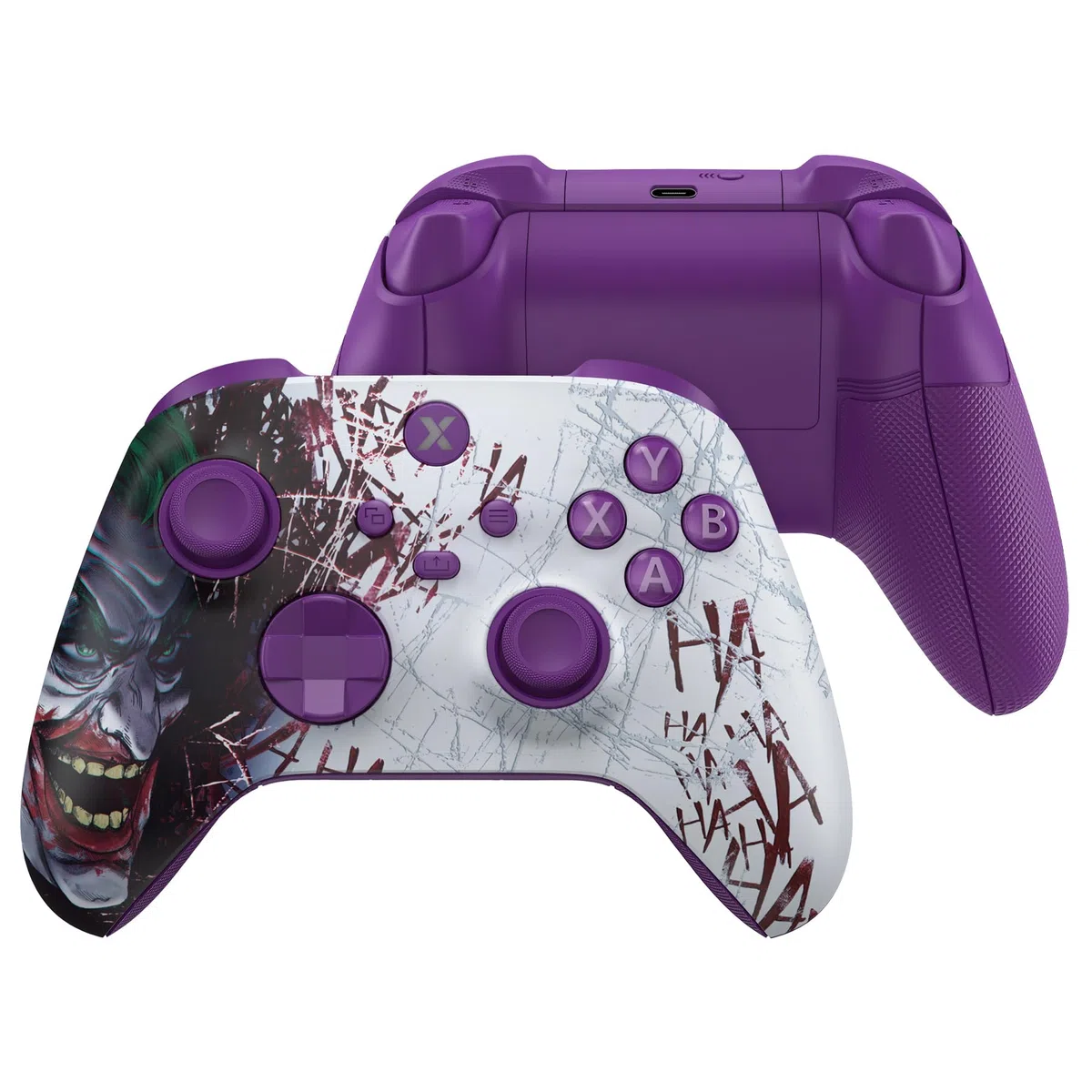eXtremeRate Custodia Tasti Completi per Xbox Series X S Controller, Cover Gomma Grip Antiscivolo, Scocca Posteriore Ridisegnata per Xbox Series X S Joystick Model 1914-HAHAHA