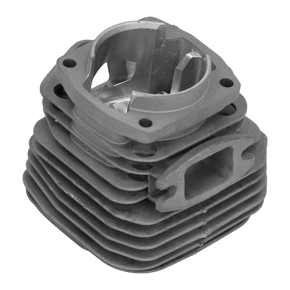 Kit Cilindro e Pistone 45.2mm, Ricambio per Motosega a Benzina 58cc, Anelli e Clip Pin in Ferro e Lega di Alluminio - Alta Durabilità, Resistente all'Usura, Ricambi Universali pe