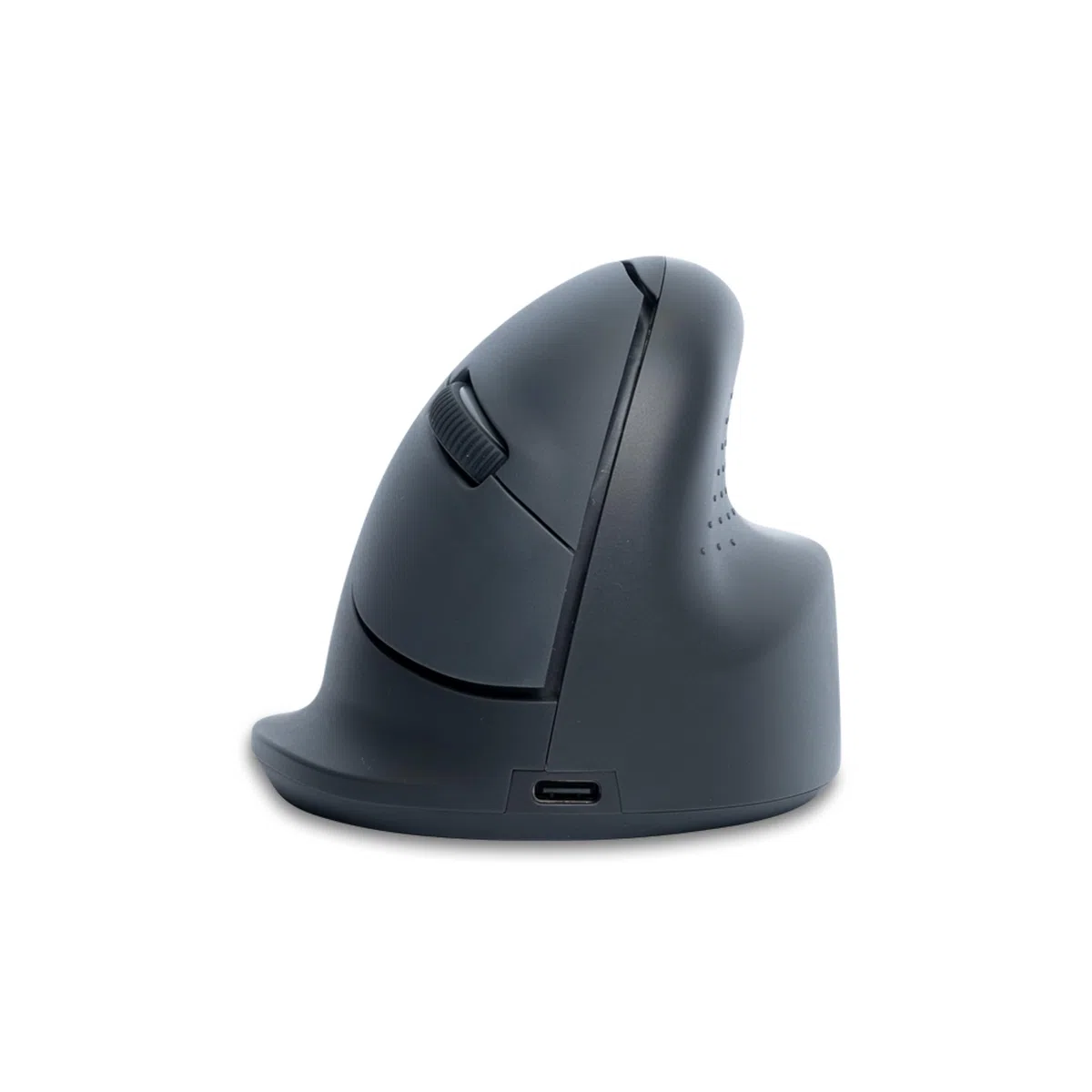 R-Go HE Basic - Mouse ergonomico senza fili, Bluetooth 5.0, ricaricabile, design verticale, 1600 DPI e 3 pulsanti, previene gomito del tennista/braccio RSI, per Windows/Mac, nero