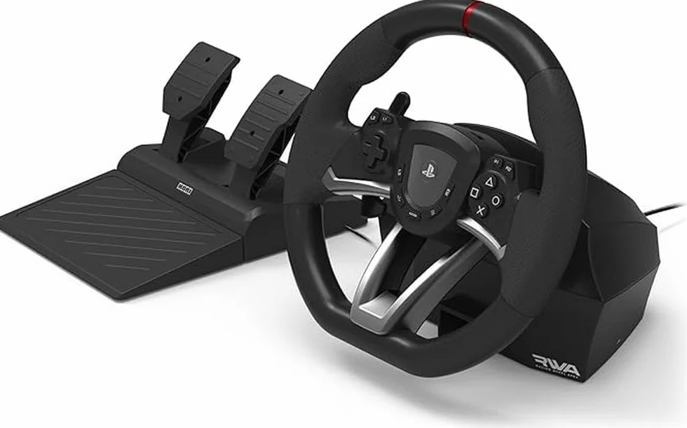 Hori Volante RWA Racing Wheel Apex - PS5 - PS4 - PC - Ufficiale Sony, nero