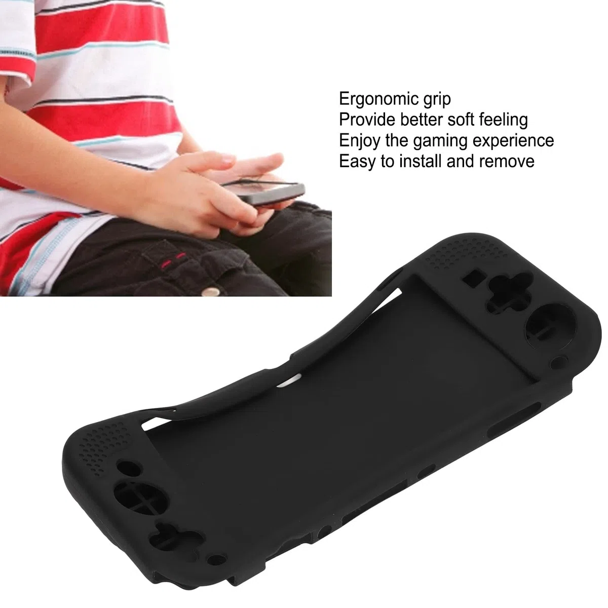 ciciglow per Switch OLED Custodia Protettiva, Morbida Custodia in Silicone per Console di Gioco Design Preciso del Foro Custodia Protettiva per Gamepad Resistente Ai Graffi Protezione a
