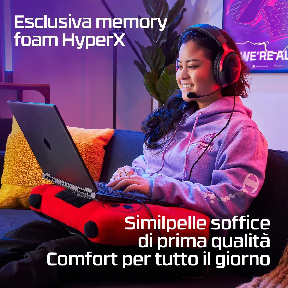 HyperX Cloud III Cuffie Gaming Cablate 3,5mm Telaio Alluminio Memory Foam Nero per PS4 Xbox PC