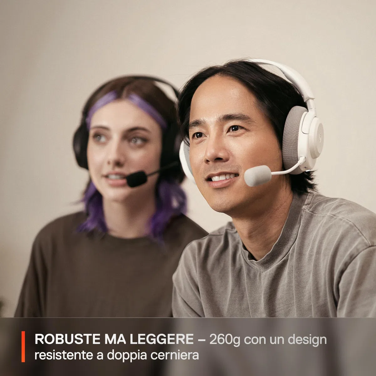 SteelSeries Arctis Nova 3X Cuffie da Gioco Wireless Multipiattaforma 2.4GHz/BT Bianco