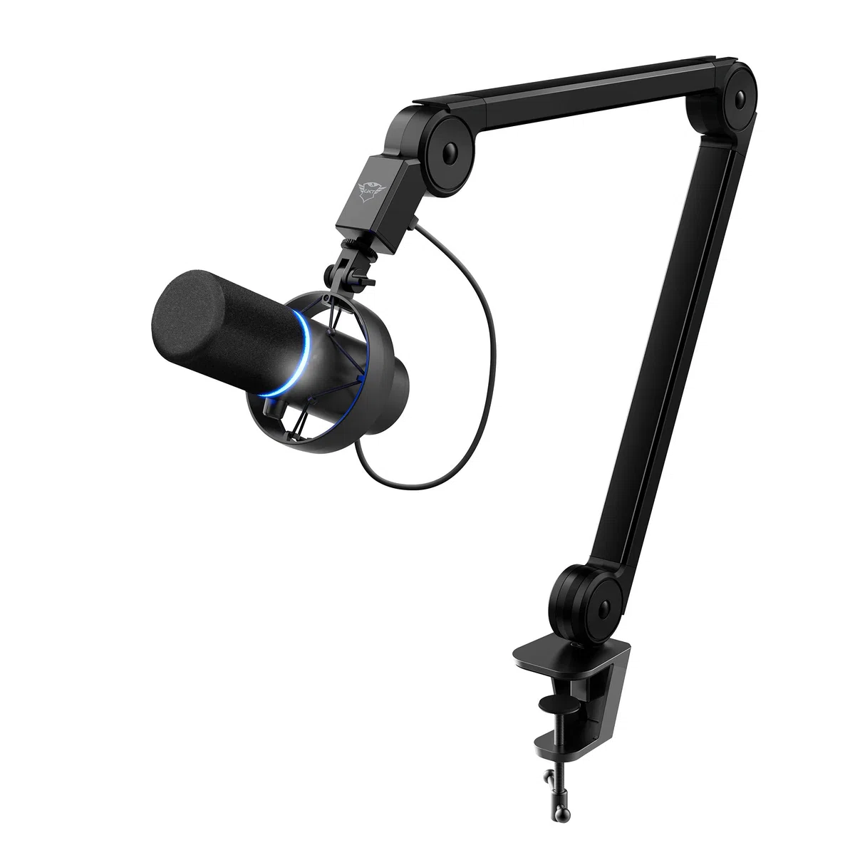 GXTrust 255+ Onyx Microfono Professionale con Braccio da Streaming, Microfono USB con Motivo Cardiode, Filtro Pop, Microfono per Gaming, Podcast, ASMR, Registrazione, Trasmissione - Nero