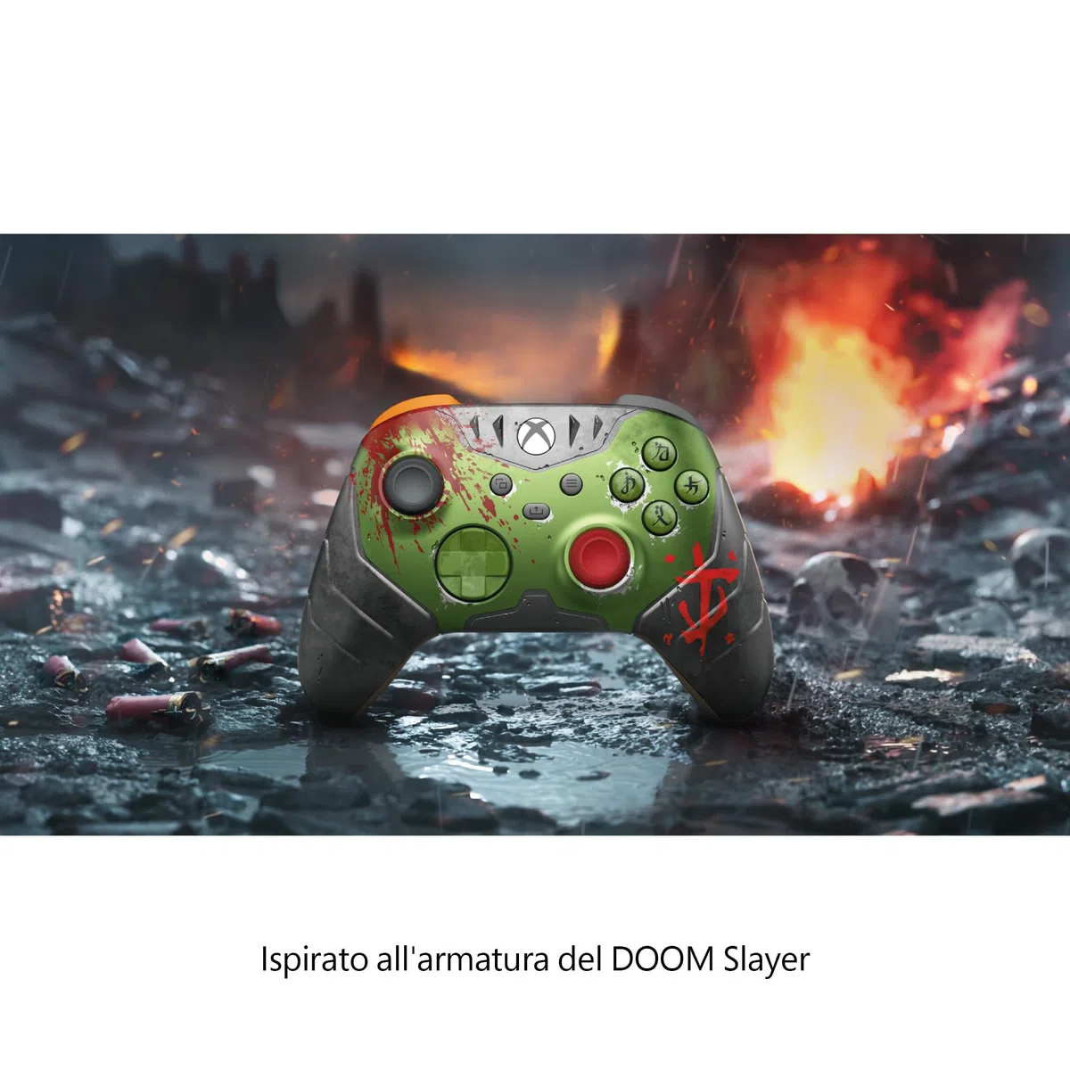 Xbox Controller Wireless edizione limitata - DOOM: The Dark Ages per Xbox Series X|S, Xbox Ones, PC e dispositivi abilitati per il Cloud