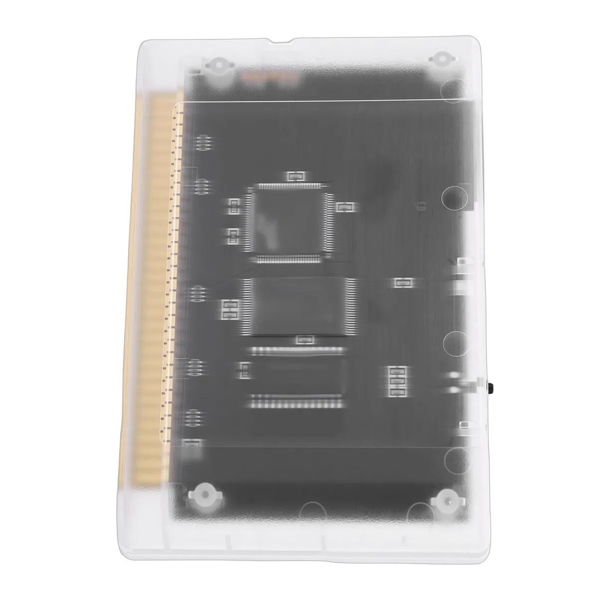 Gugxiom Cartuccia Multigiochi per Mega Drive, Cartuccia di Giochi retrò Super 4000 in 1 con Scheda di Memoria da 8 GB, Adatta per Console MD1/MD2/MD3/CD/X/32X (Bianco trasparente)