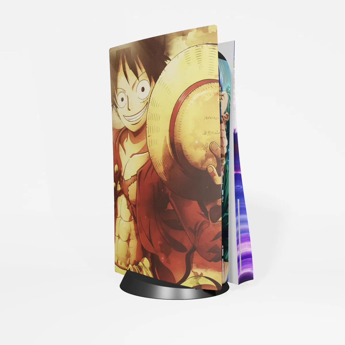 MaD Vision® Extra-Durable Skin Kit per PlayStation 5 (PS5) Disc | Set di Pellicole Adesive in Vinile Opaco per la Console e 2 Controller - per Anime|OnePiece Manga Design