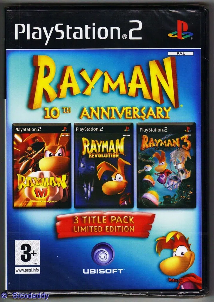 Rayman 10th Anniversary Compilation Pack PS2 PlayStation2 Ubisoft 2005