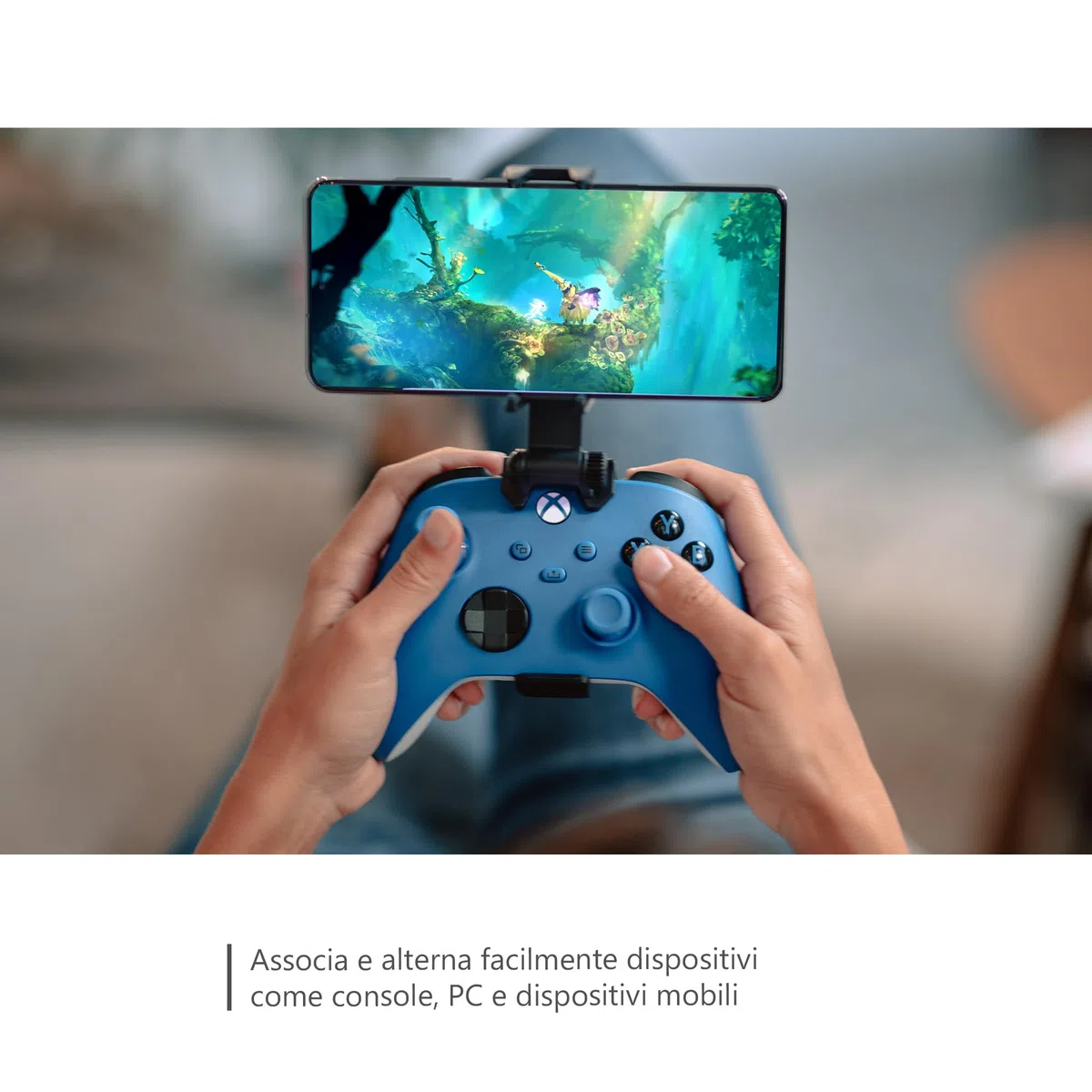 Xbox Wireless Controller Shock Blue for Xbox One, Series X|S, Windows 10/11, Android, iOS