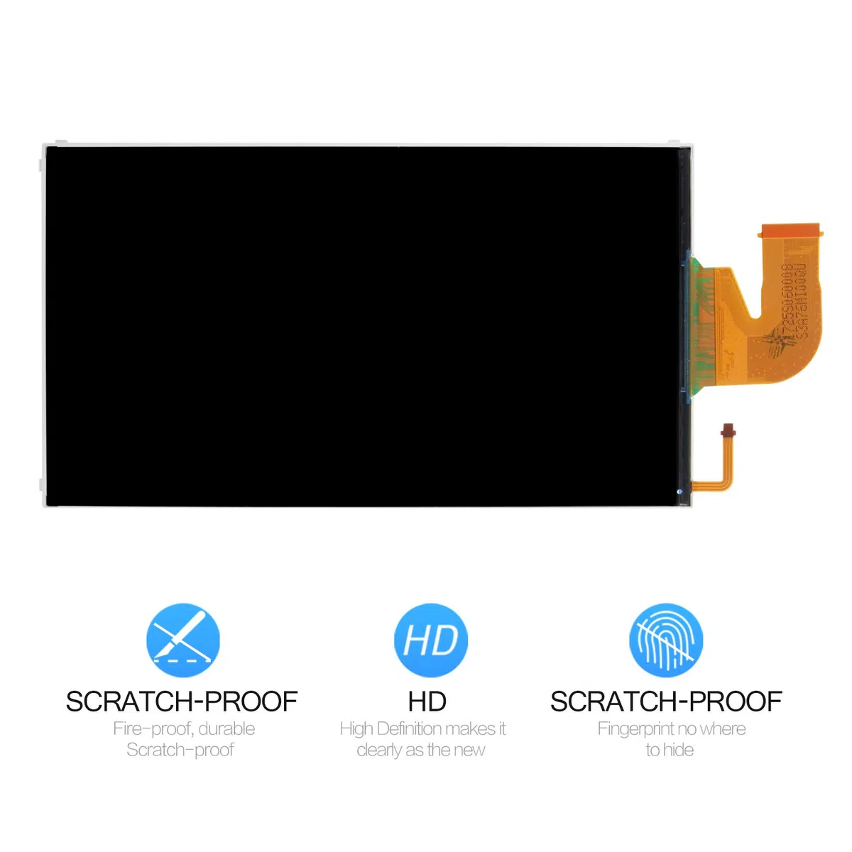 SRJTEK per Switch LCD Display Screen Sostituzione Digitizer Glass Kit Assemblaggio, Pellicola Temperata Gratuita, Colla e Strumenti