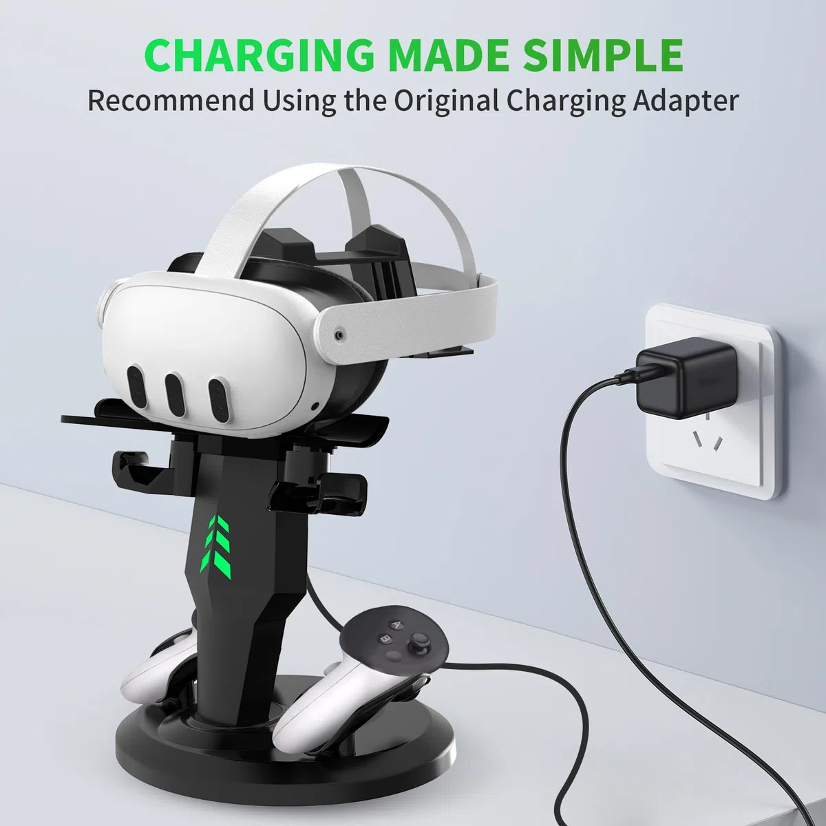 G-STORY Charging Dock for Meta Quest 3/Quest 3S/Quest 2 VR Headset and Controllers
