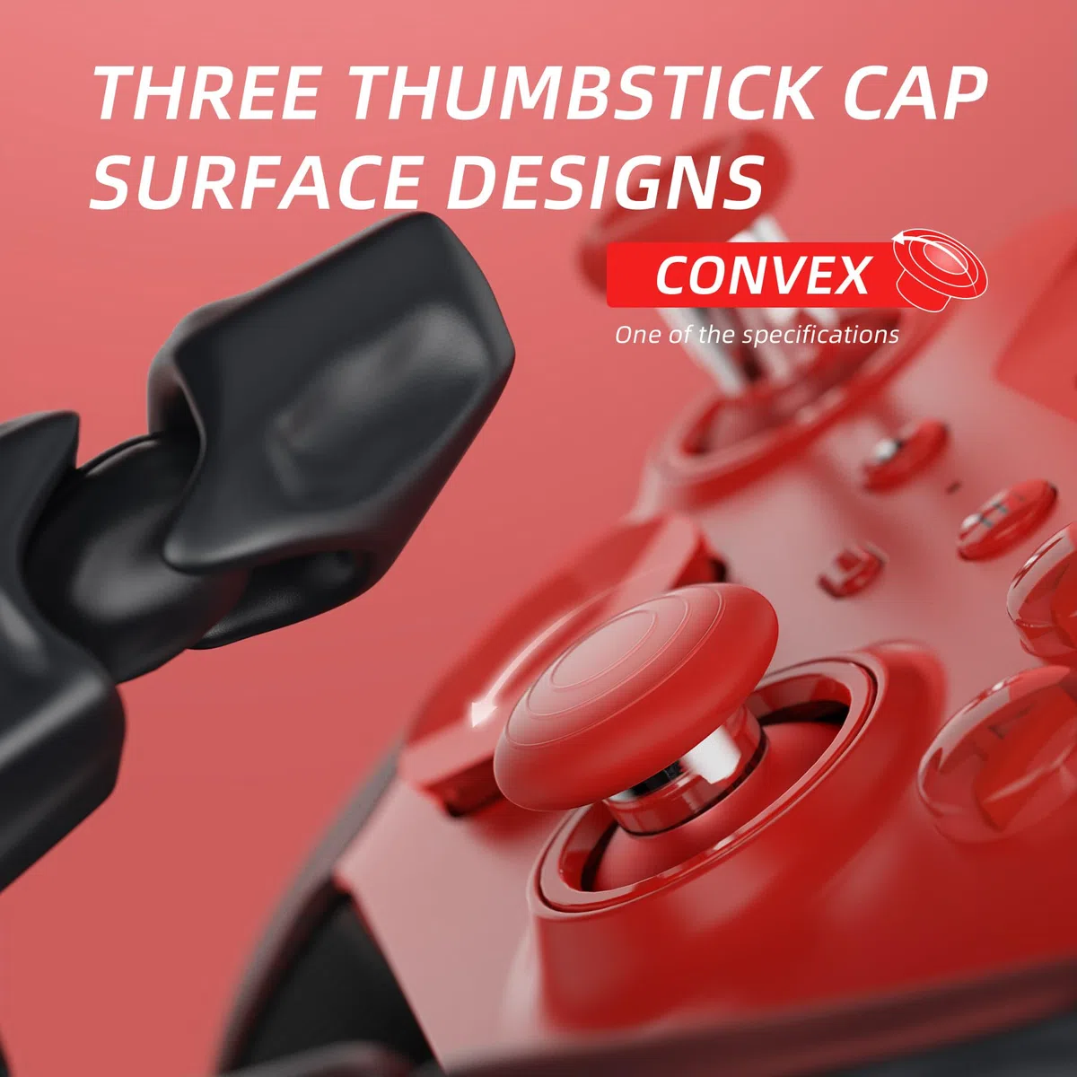 eXtremeRate 13 in 1 Palette Paddles Levette Analogiche Dpad Metallo per Xbox Elite Series 2 Wireless Controller,Analogici Magnetici Tasti per Xbox Elite Series 2 Joystick-Argento&Rosso Scarlatto