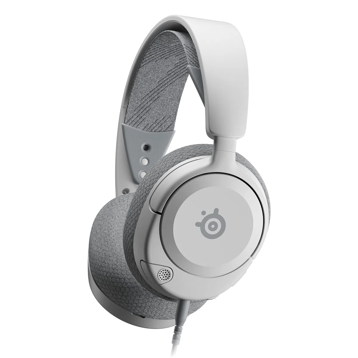 SteelSeries Arctis Nova 1P Cuffie da gaming multisistema Driver Hi-Fi Audio spaziale 360° Memory Foam Bianco