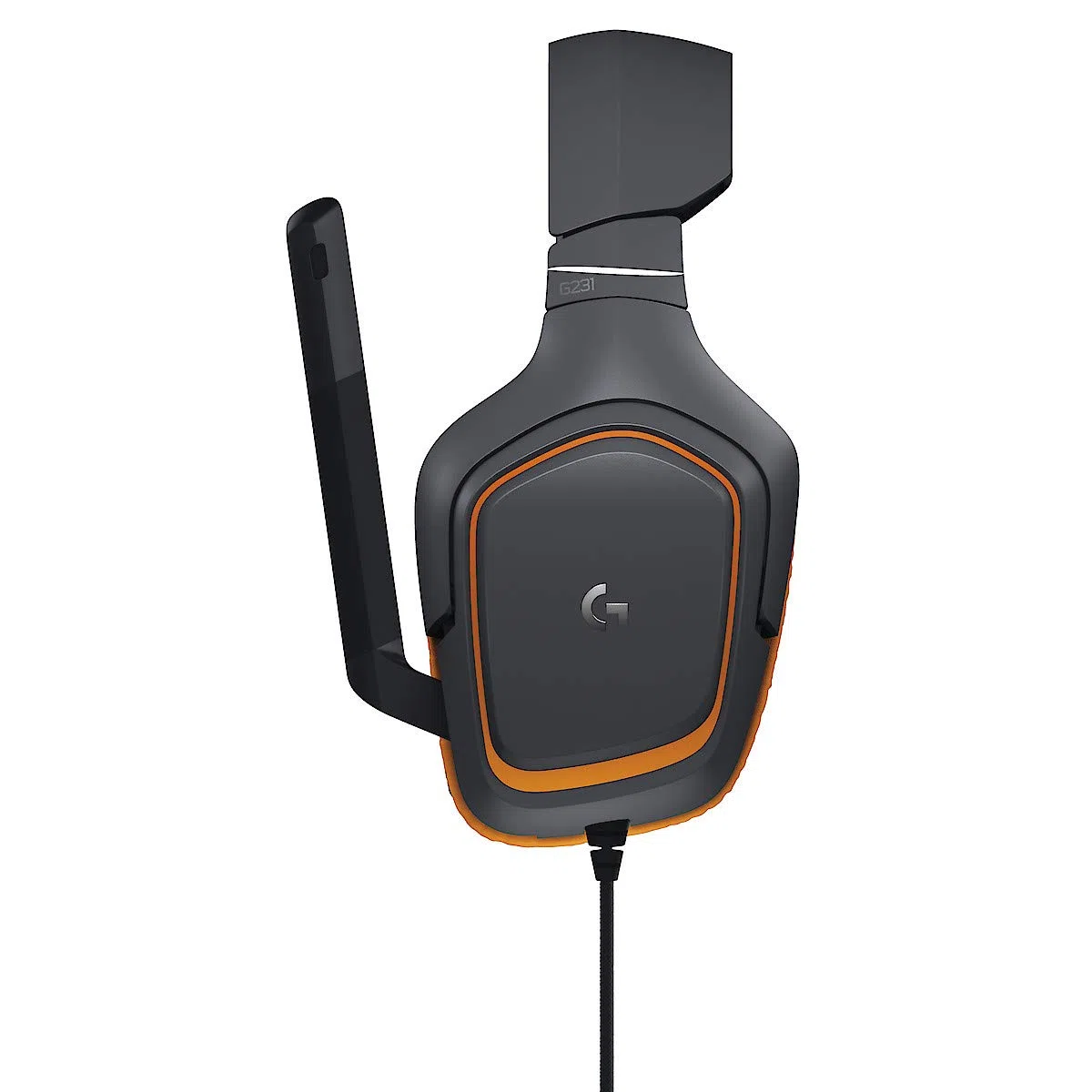 Logitech G231 Cuffie da Gioco con Microfono Prodigy Stereo per PC, Xbox One, PS4, Nero/Arancione