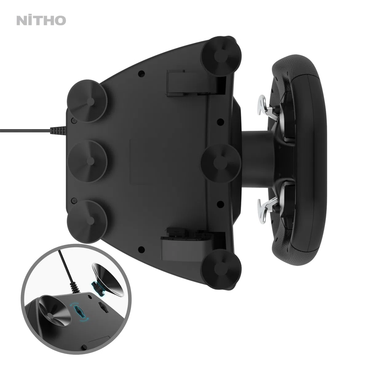 NITHO Drive Pro ONE V24 Volante da Corsa con Pedali 270° per PC, PS4, Xbox One, Xbox Series X|S, Switch Simulatore di Guida
