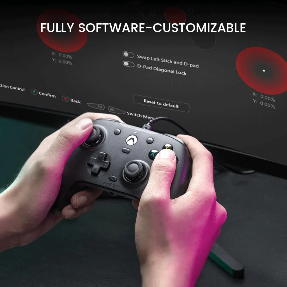 GameSir G7 HE Wired Controller ufficiale per Xbox Series X|S, Xbox One, Windows 10|11, PC con stick ad effetto Hall (Nero)