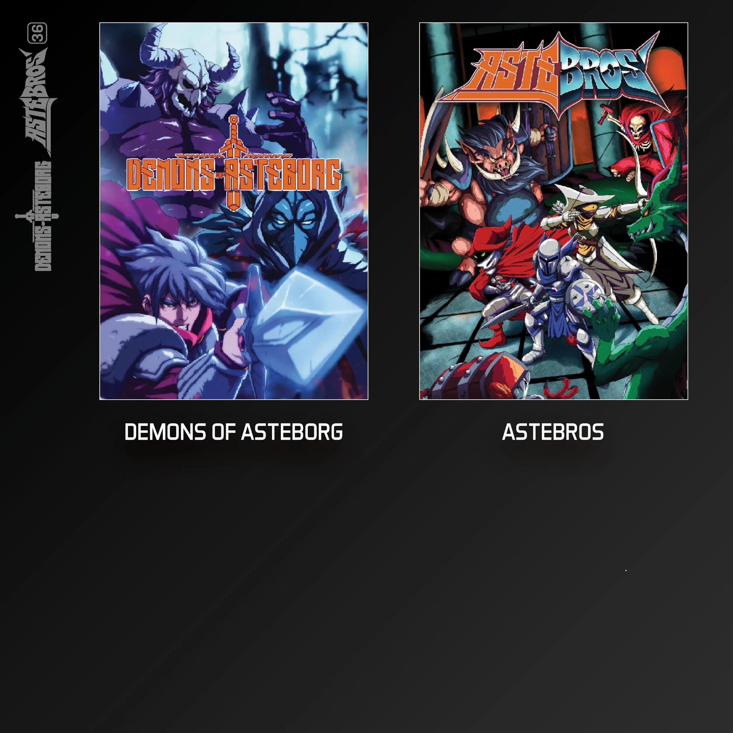 Evercade Demons of Asteborg and Astebros Dual Cartridge