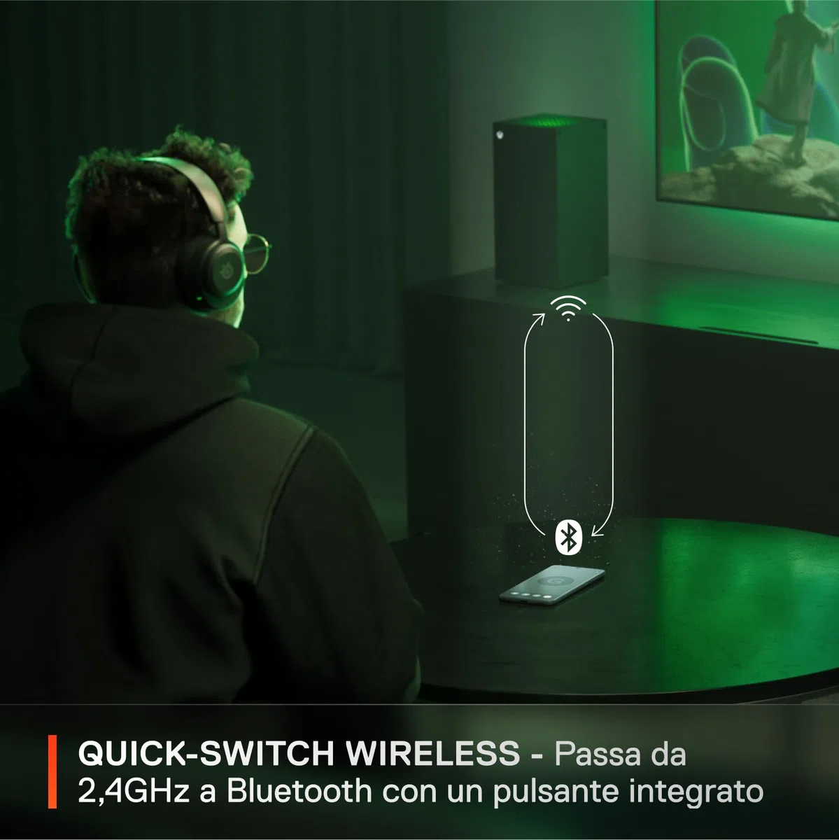 SteelSeries Arctis Nova 5X Cuffie Xbox Wireless Driver Magnetici Neodimio 100+ Preset Audio Batteria 60HR 2.4GHz BT Microfono ClearCast Gen2.X Xbox PS5 PC Cellulare