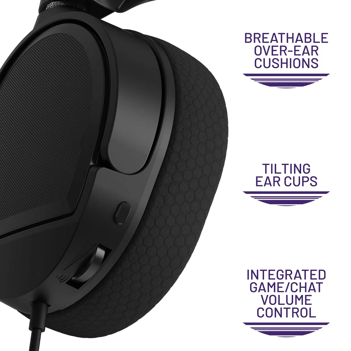 Cuffie da gioco over-ear STEALTH ECLIPSE, compatibili PS4 PS5 XBOX Switch PC, microfono flessibile, 3,5 mm jack
