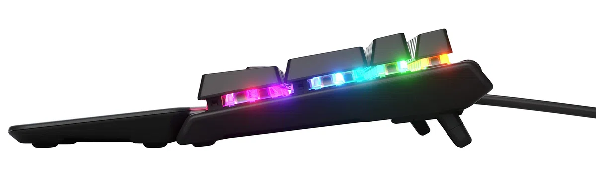 SteelSeries Apex 7 - Tastiera meccanica per videogiochi - Smart Display OLED - Retroilluminazione LED RGB - Switch Blu - Layout Tedesco (QWERTZ)