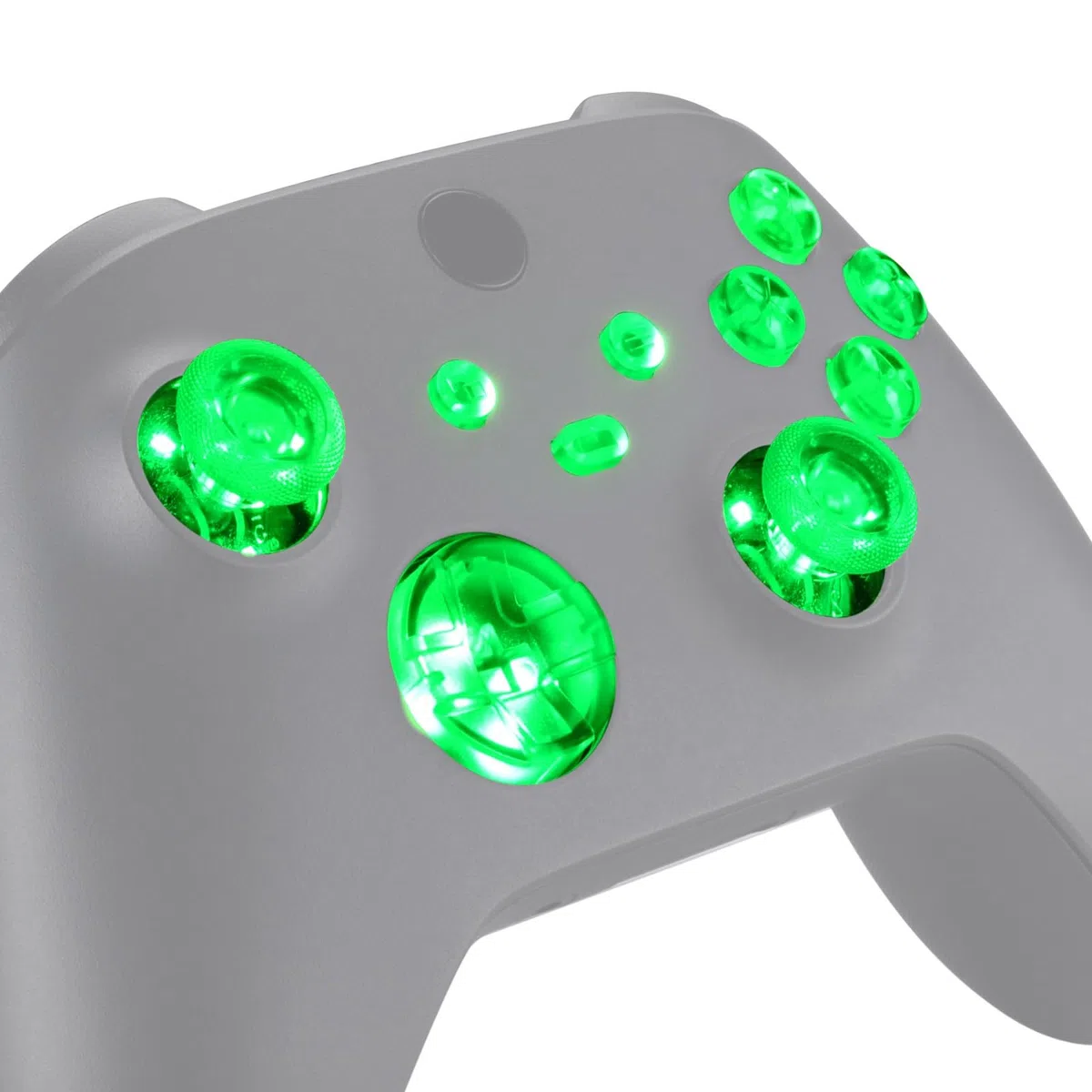 eXtremeRate Multicolori Tasti Luminosi Ricambio per Xbox Series X S Controller Dpad Analogici Pulsanti DTF LED Kit