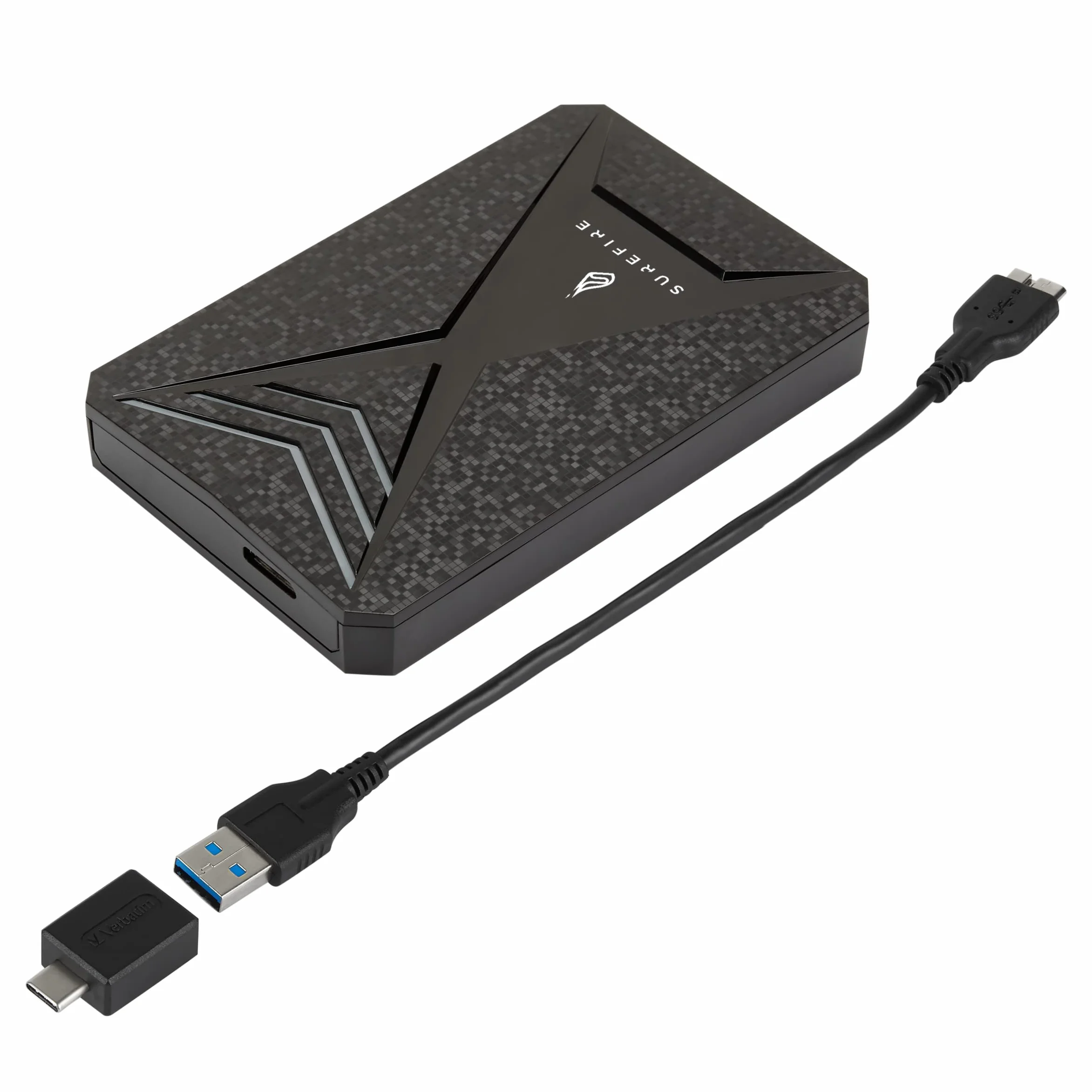 Disco rigido esterno HDD 2,5" 1TB USB-C RGB LED Gaming per PC Playstation Xbox