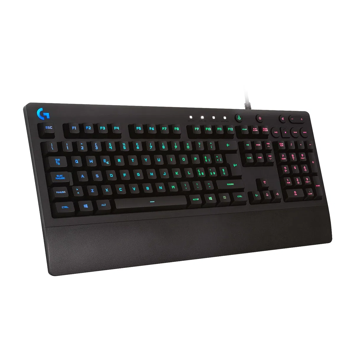 Logitech G G213 Prodigy Tastiera Gaming Cablata LIGHTSYNC RGB Tasti Retroilluminati Resistente agli Schizzi Layout Italiano Nero