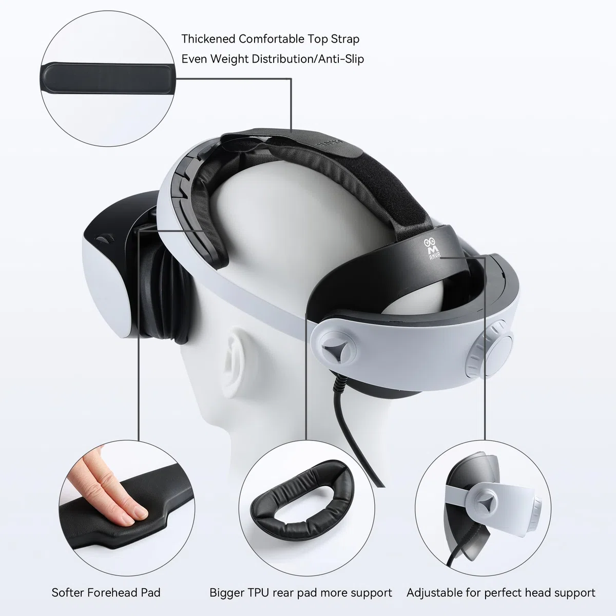AMVR CM1 Kit Comodo per PS VR 2, Bilanciamento del Peso, Traspirante