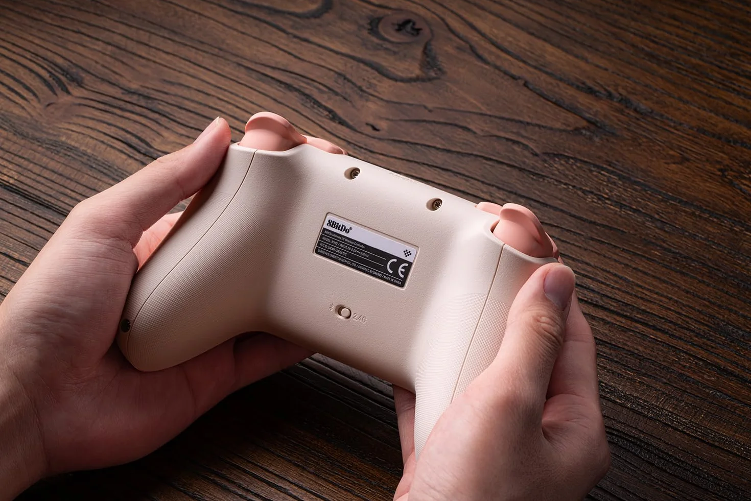 8Bitdo Ultimate 2C Wireless Controller for Windows PC and Android, with 1000Hz Polling Rate, Hall Effect Joysticks and Hall Triggers, and Remappable L4/R4 Bumpers (Peach)