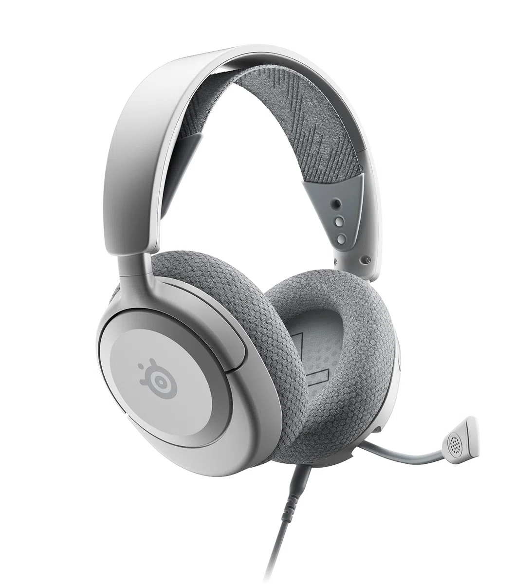 SteelSeries Arctis Nova 1P Cuffie da gaming multisistema Driver Hi-Fi Audio spaziale 360° Memory Foam Bianco