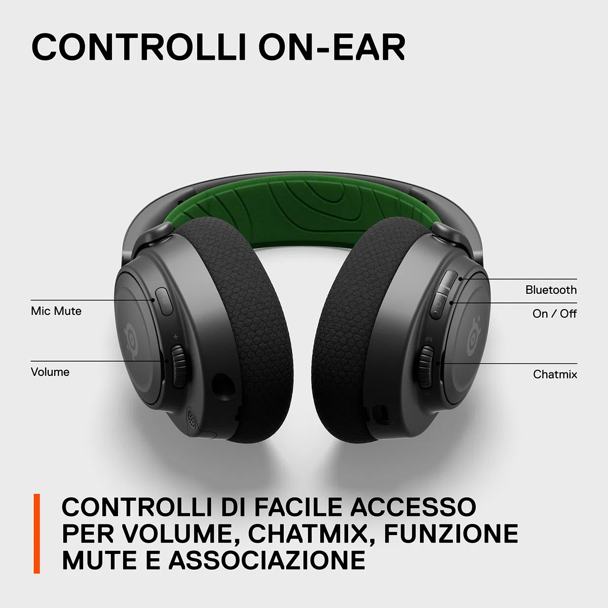 SteelSeries Arctis Nova 7X Cuffia da gaming wireless multipiattaforma 2.4GHz Bluetooth driver magnetici al neodimio batteria USB-C 38 ore ClearCast Gen2 AI PS5 PC VR Mobile