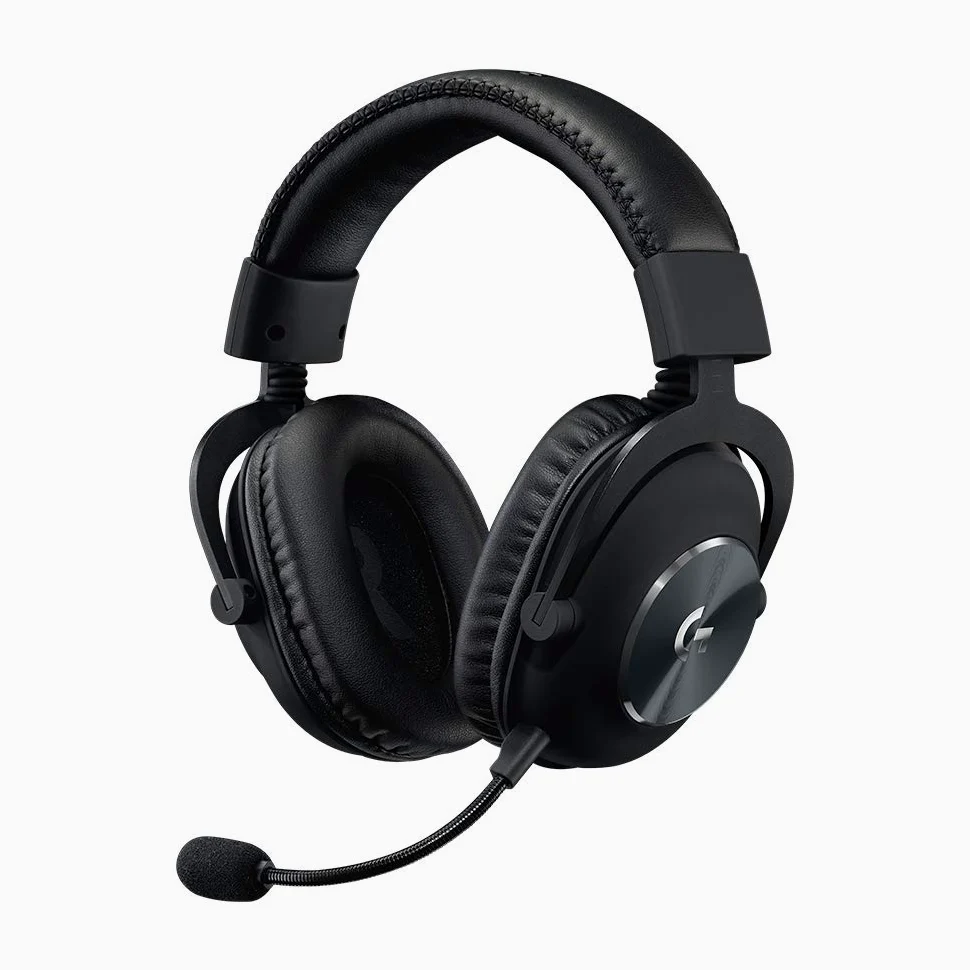 Logitech G PRO Cuffia Gaming Cablata con Microfono, Driver Audio PRO-G 50 mm, Alluminio, Acciaio, Memory Foam, per PC/PS/Xbox/Nintendo Switch, Nero