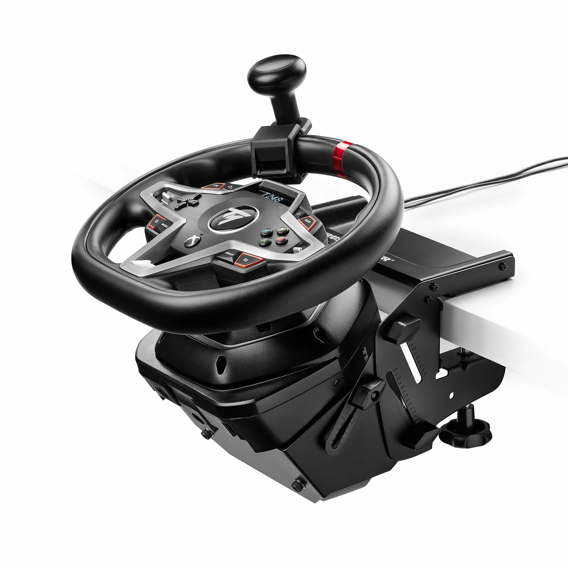 Thrustmaster SimTask Steering Kit Supporto Volante Pomello Rotante Sterzo Simulazioni Veicoli Pesanti Compatibile T128 T248