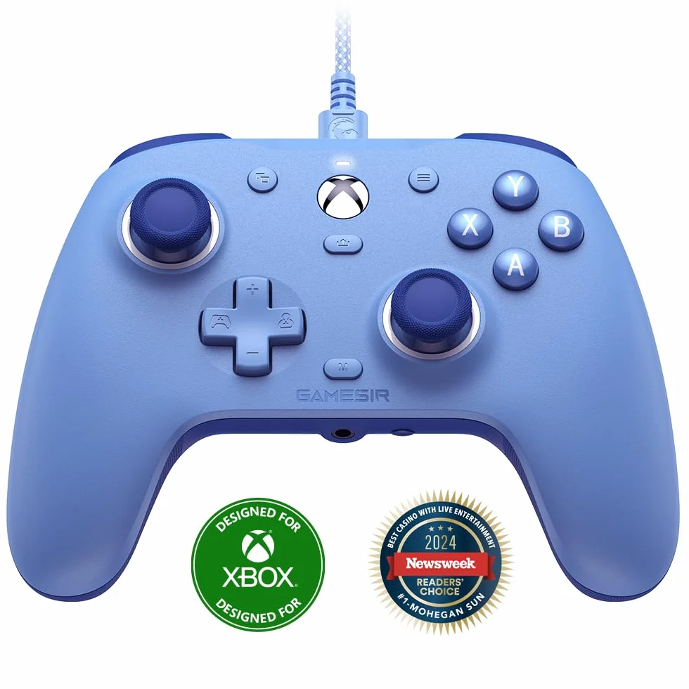 GameSir G7 SE Wired Controller for Xbox Series X|S, Xbox One, Windows 10/11, Hall Effect Joystick, 3.5mm Audio Jack, Blue
