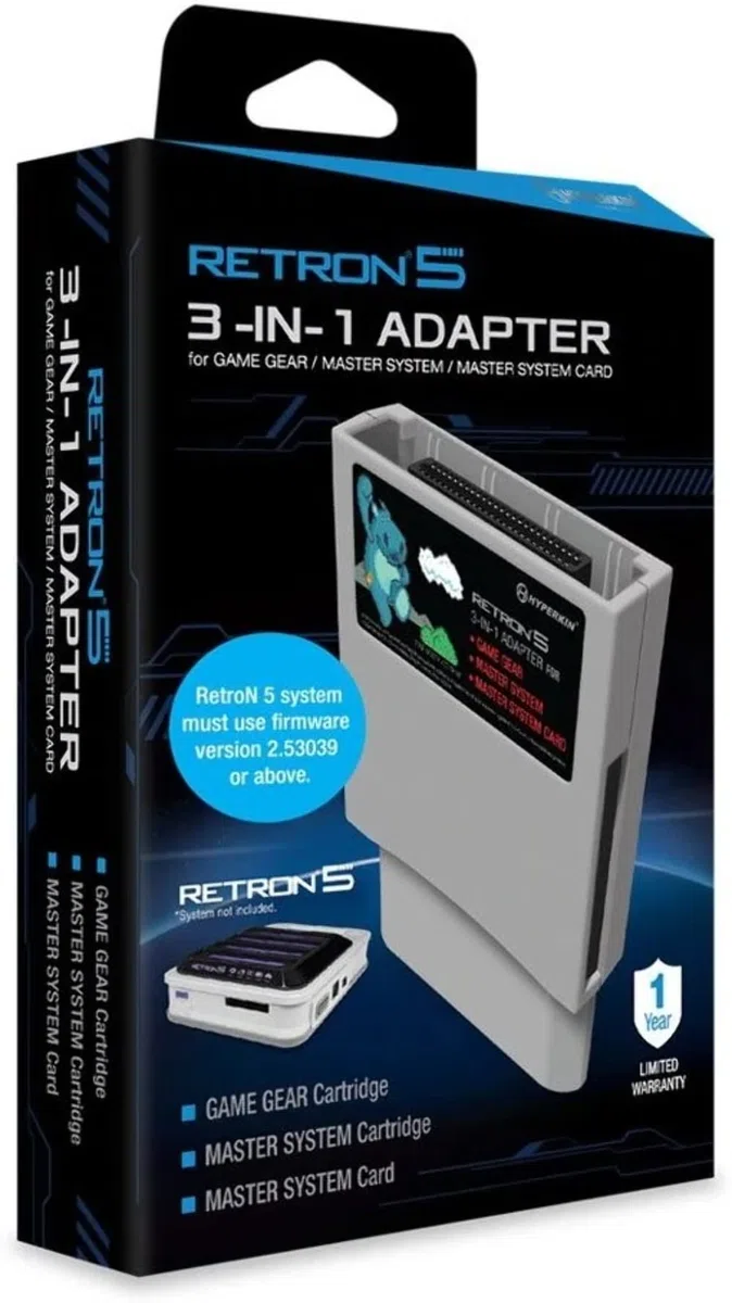 Hyperkin: RetroN 5 3-in-1 Adapter for Game Gear / Master System / Master System Card