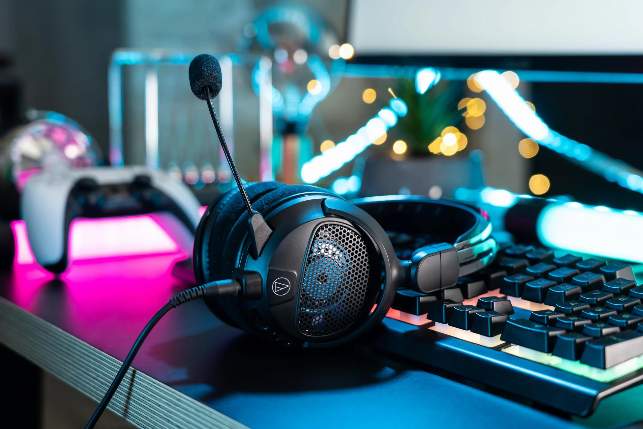 Audio-Technica GDL3 Cuffie da Gaming ad Alta Fedeltà Nero