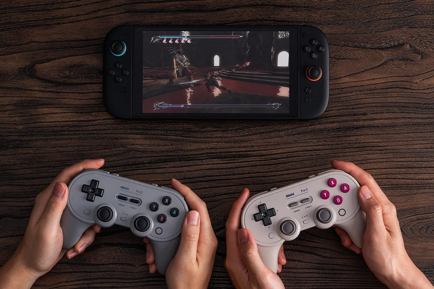 8BitDo Pro 3 Bluetooth Controller for Switch, Windows, Apple, SteamOS, Android - TMR Joysticks, Hall Effect Triggers, G Classic