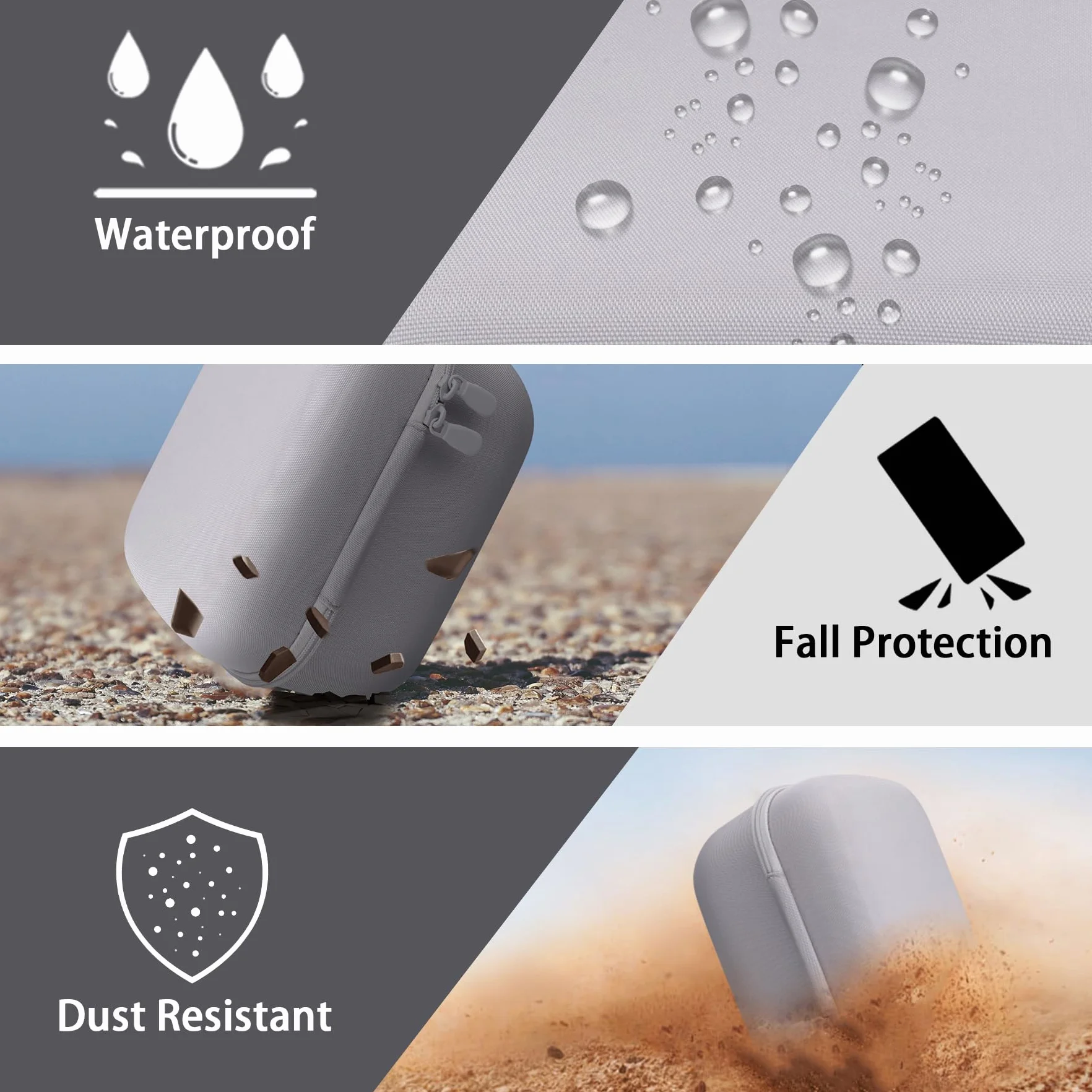 co2CREA Duro Viaggio Caso Copertina per Meta Quest 3S Headset VR