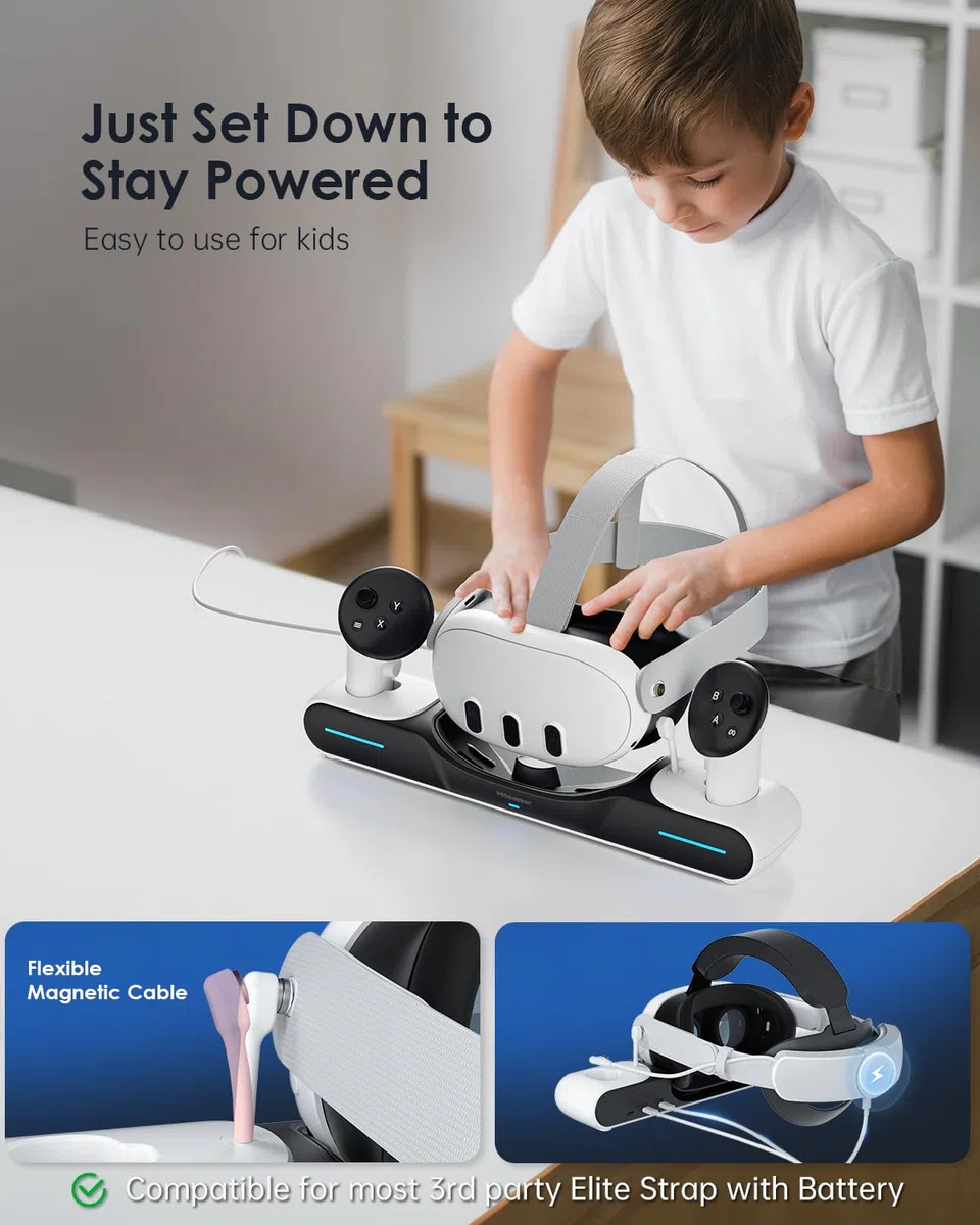 Maecker Stacja Ładowania Magnetyczna Meta Quest 3/3S Dock