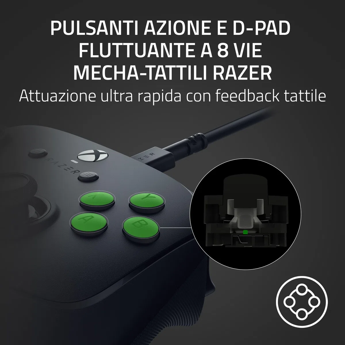 Razer Wolverine V3 Tournament Edition Controller cablato per Xbox X|S e PC Nero