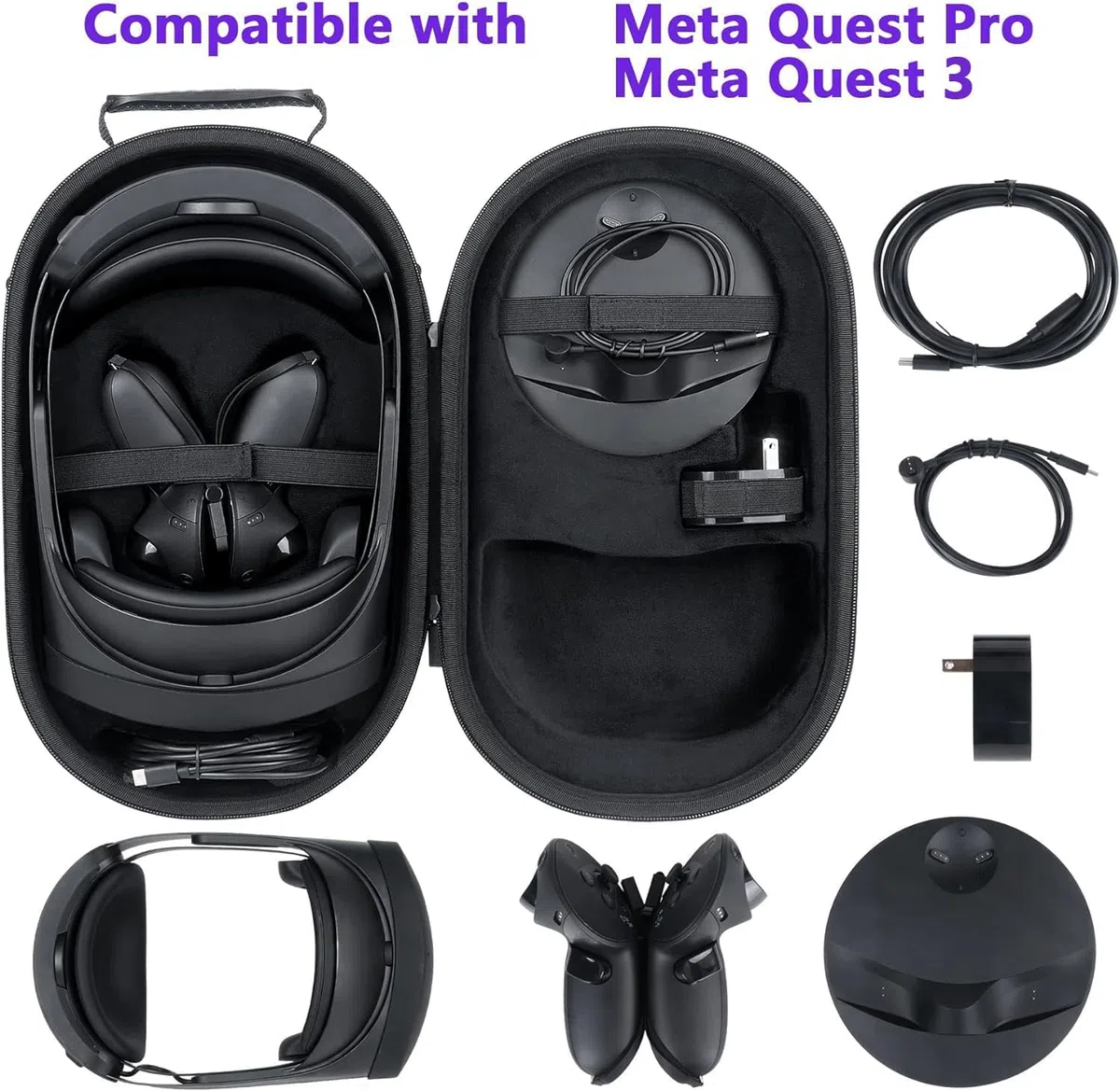 Co2CREA Case for Meta Quest Pro Quest 3 VR Headset