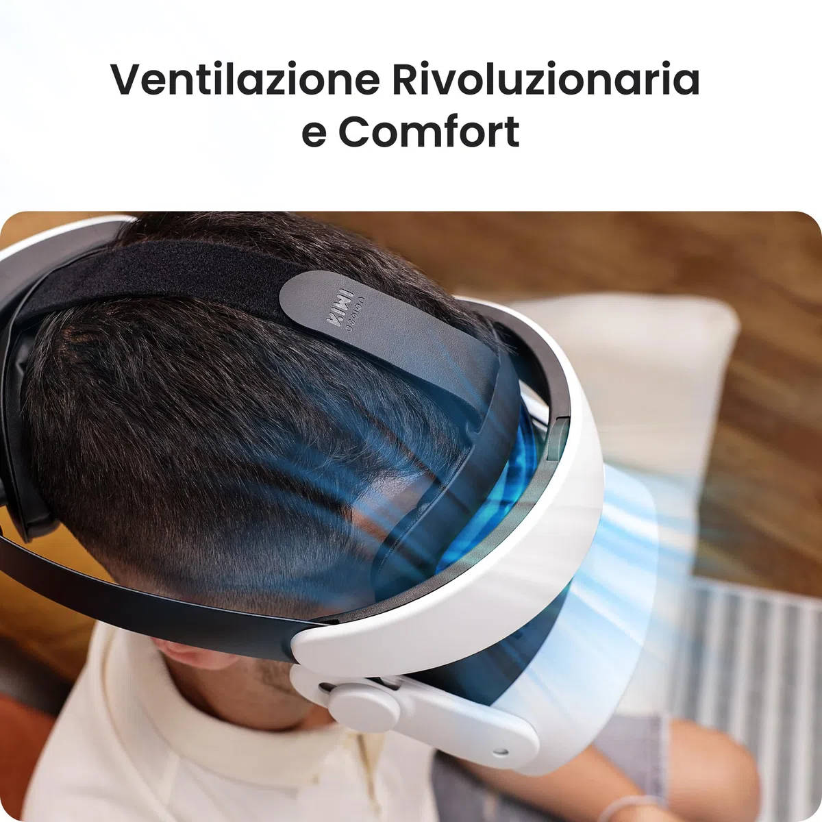 KIWI design H4 Boost Cinturino per la Testa della Batteria Compatibile con Meta Quest 3/3S Confort Cinturino Halo