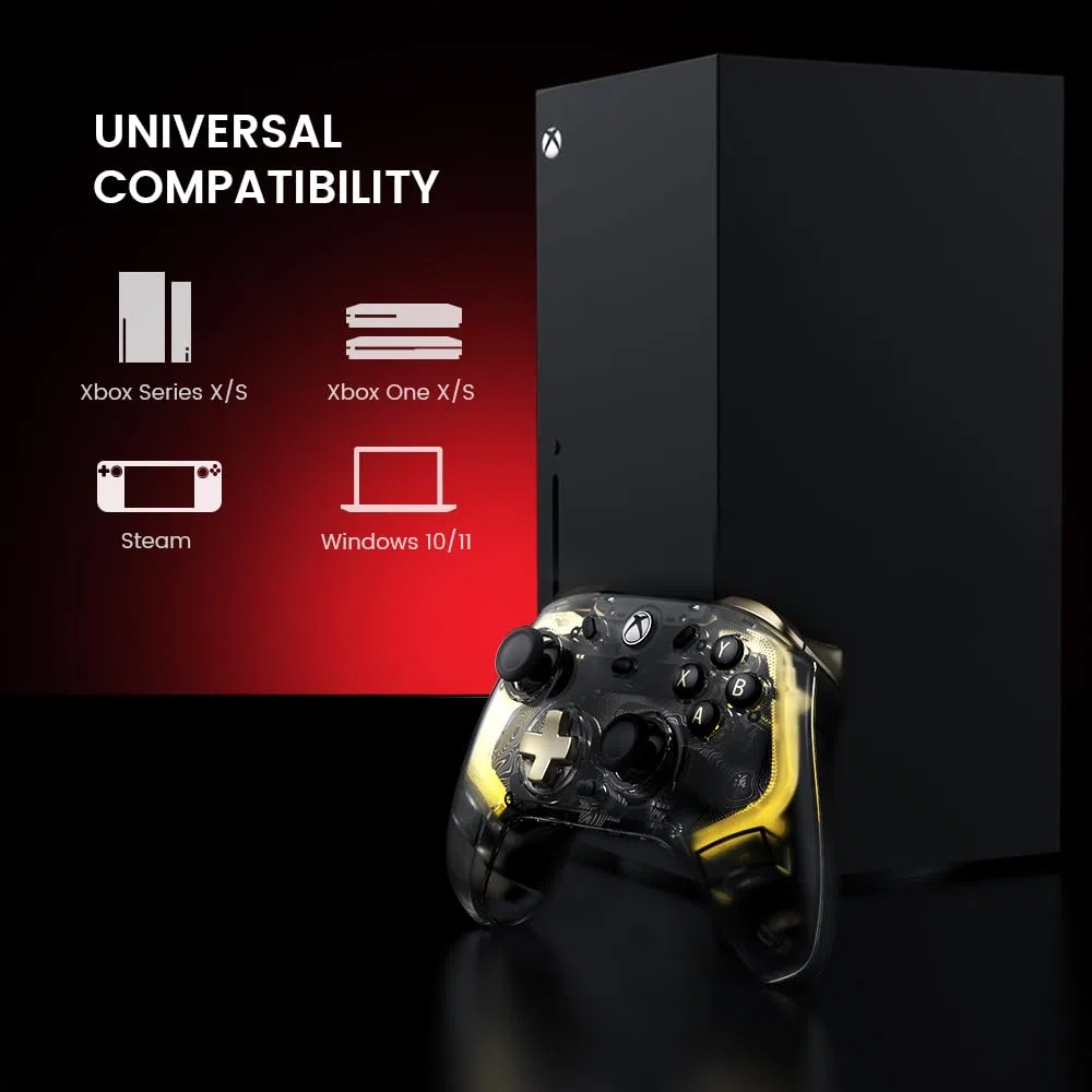 GameSir Kaleid Flux Xbox Controller- Controller di gioco con licenza ufficiale per Xbox Series X|S, Xbox One e Windows e Steam, controller di videogiochi cablato con grilletto/joystick a effetto Hall