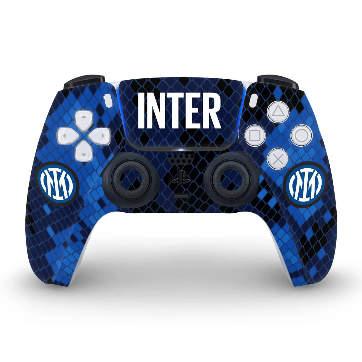 Head Case Designs Licenza Ufficiale Inter Milan Home 2021/22 Kit Crest Vinile Frontalino Sticker Gaming Pelle Adesivo Compatibile con Sony PlayStation 5 PS5 Disc Edition Console & DualSense Controller