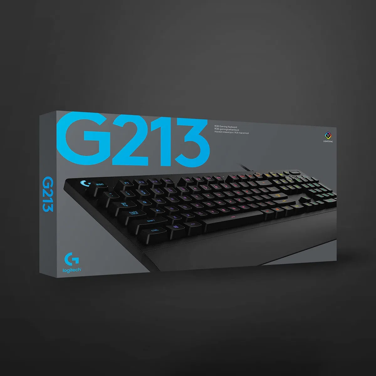 Logitech G G213 Prodigy Tastiera Gaming Cablata LIGHTSYNC RGB Tasti Retroilluminati Resistente agli Schizzi Layout Italiano Nero