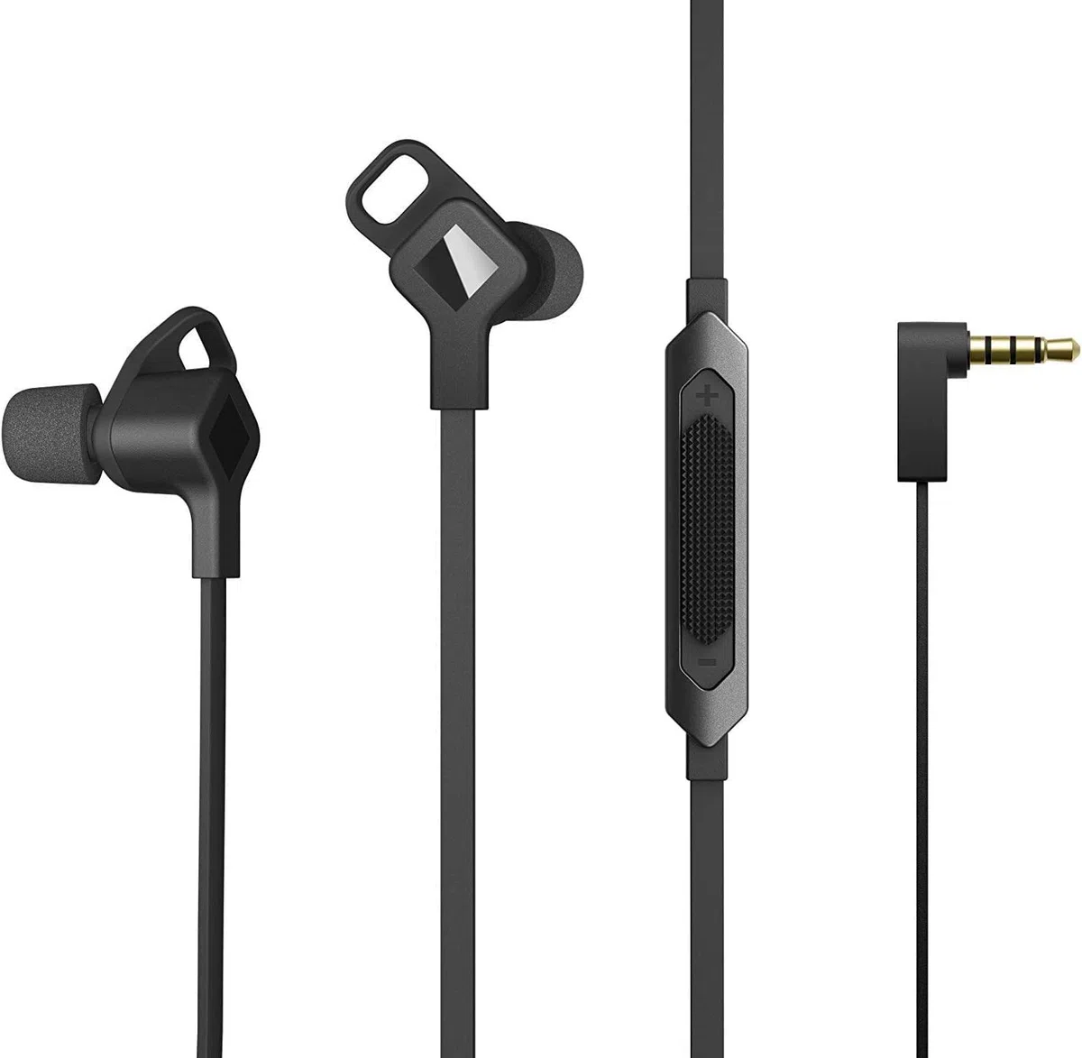 HP OMEN Dyad Earbuds, Auricolari con Jack da 3.5 mm, Tecnologia Doppio Driver, Copriauricolari Schiuma Comply, Microfono e Comandi Multimediali in Linea, Compatibile con PC, Xbox, PS4, Switch, Nero