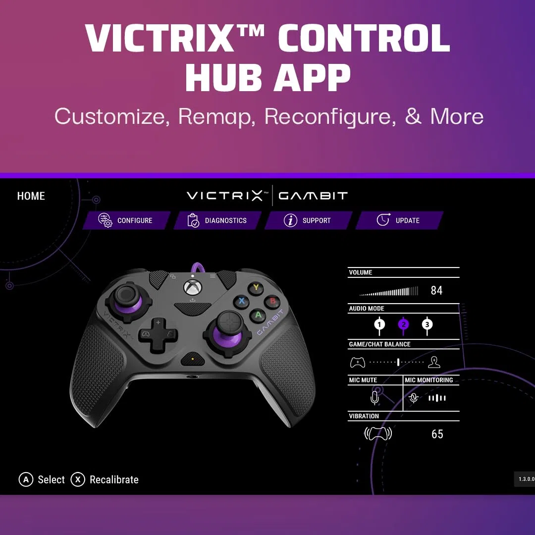 Xbox Victrix Gambit Prime Wired Controller Gray