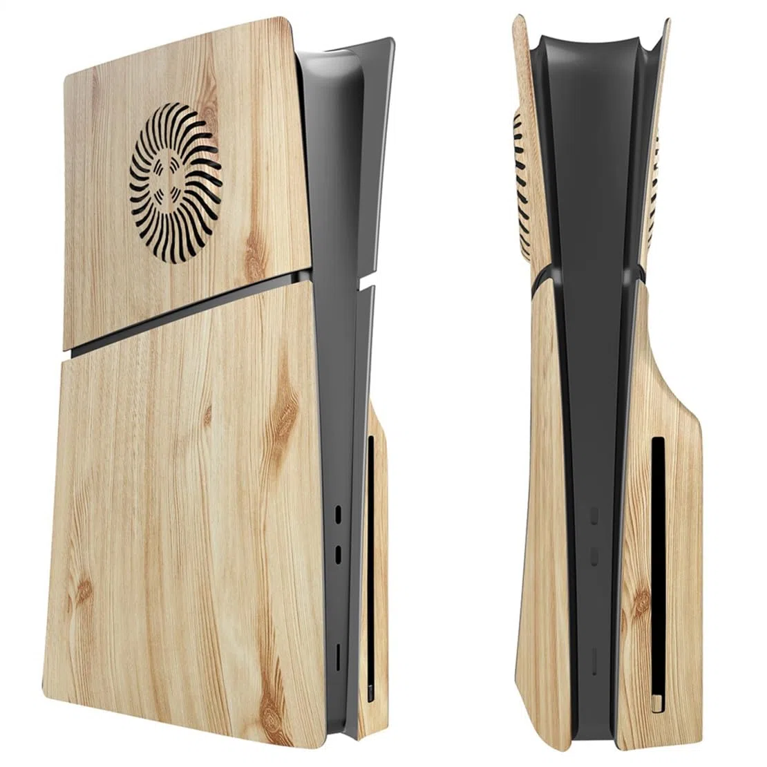 PS5 Slim Frontalino Cover protettiva Woodgrain Color Disc Accessori